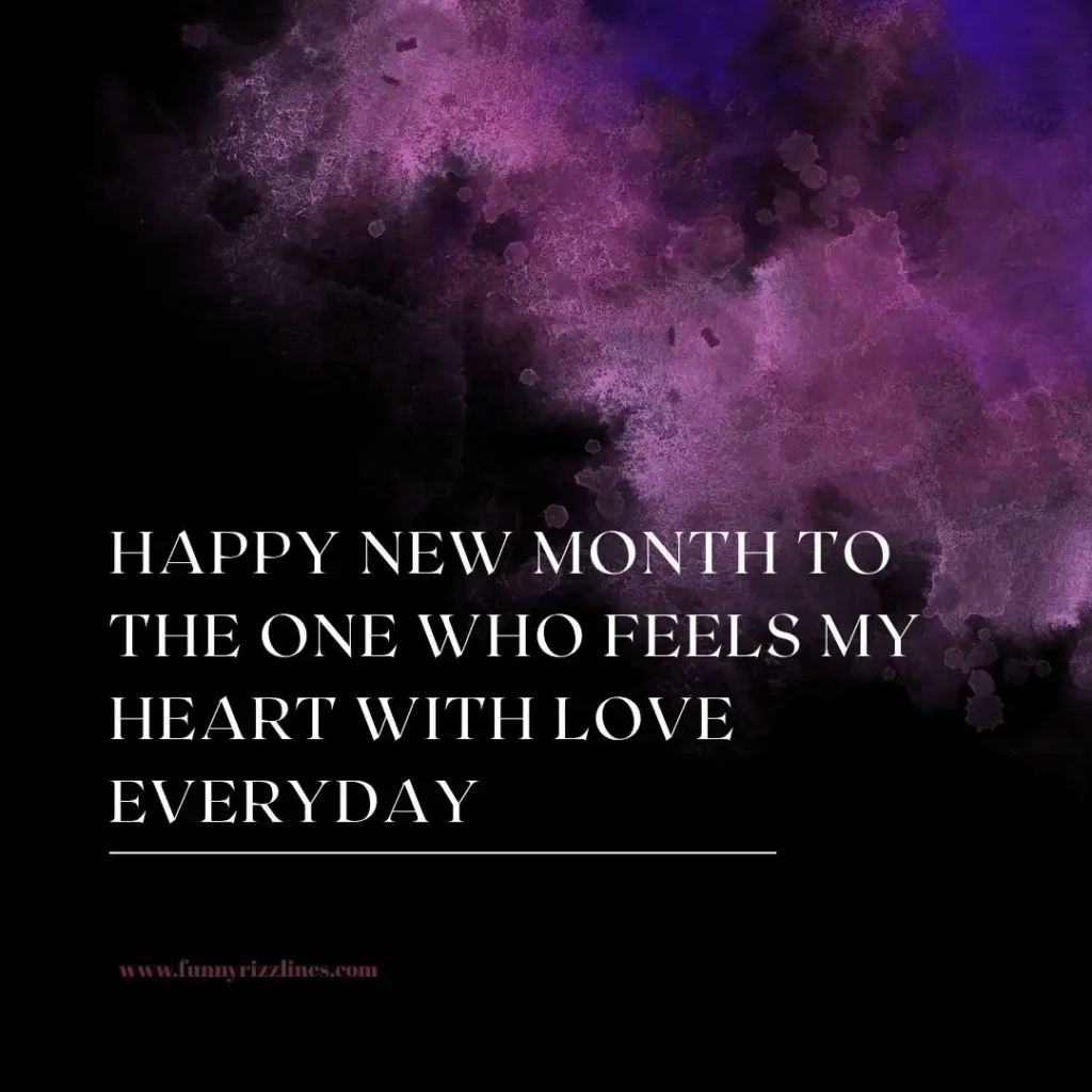 Happy New Month Message to My Love