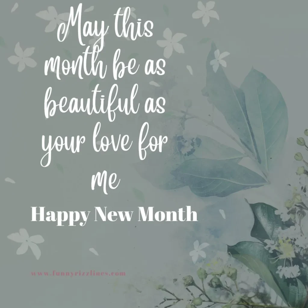 Happy New Month Message to My Love