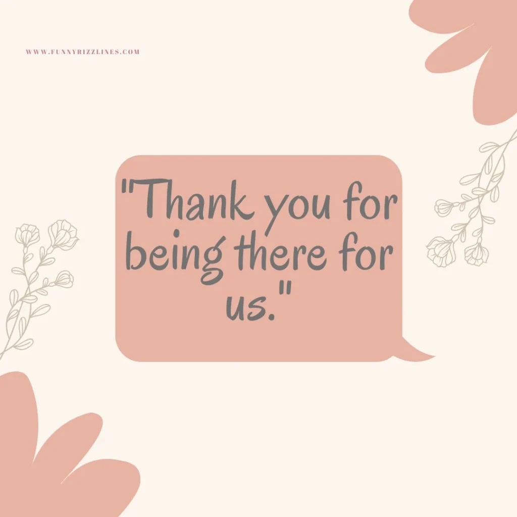 Funeral Thank You Message from Family