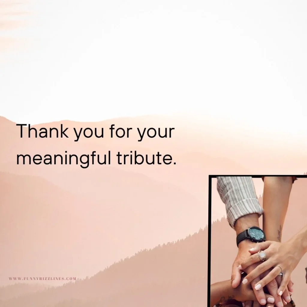 Funeral Thank You Message from Family